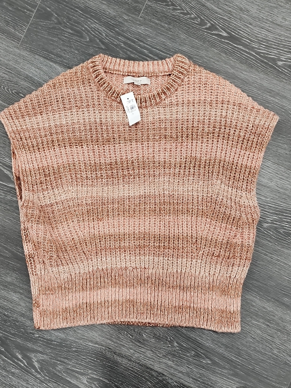 Loft Short Sleeve Sweater Size L NWT